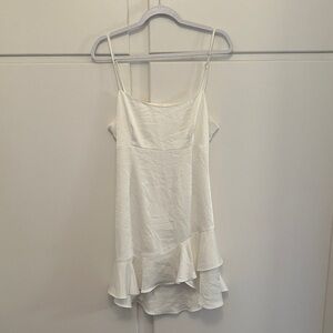 NWT Lovers + Friends White Spaghetti Strap Mini Dress Cutout